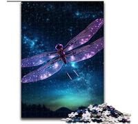 Puzzle 1000 pièces Art Star Libellule Puzzle en Carton, Jeu Familial interactif, décoration d'intérieur DIY, défi cérébral, Cadeau 1000 pièces(26x38cm)