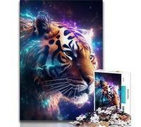 Puzzle 1000 pièces Art Star Tiger Puzzle 1000 pièces, Anti-Stress Staycation Kill Time Interaction Parent-Enfant (Taille 38x26cm)