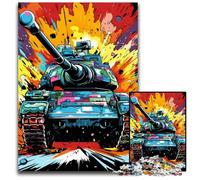 Puzzle 1000 pièces « Art Tank » coloré, idéal pour Les Adultes, activité familiale, décoration d'intérieur, Cadeau de Noël, 26x38cm / 10,23x14,96 Pouces