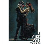 Puzzle 1000 pièces Art Vampire Love Style Puzzles Jeu Jouets Puzzles familiaux Cadeau de Noël s Défi (75x50cm)
