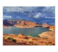 Puzzle 1000 Pièces, Artisanat Cadeau Famille Puzzle-Canyons,lac,buissons 70x50cm