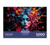 Puzzle 1000 Pièces As My Mind Explodes Puzzles pour Adultes, Jouet, Décoration Murale, Course De Vitesse Manuelle, Idéal comme Cadeau pour Toute La Famille 52x38cm/1000pcs
