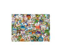Puzzle 1000 pieces Asterix - Les Aventures du Gaulois en BD - Puzzle collage albums Obelix - Set collection adulte et carte