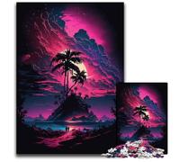 Puzzle 1000 pièces AstroIsland avec Nuages tropicaux pour Adultes, Divertissement Relaxant, Cadeau de Noël idéal et décoration d'intérieur 50x75cm/19,68x29,52 Pouces
