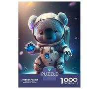 Puzzle 1000 Pièces Astronaut Space Koala Bear Casse-tête pour Adultes, Jeu De Réflexion Amusant Et Humoristique, Idéal comme Cadeau pour Toute La Famille 38x26cm/1000pcs