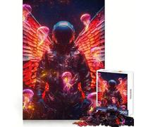 Puzzle 1000 pièces Astronaute angélique pour Adolescents Activité de Loisirs stimulante et réflexive Assemblage Solide (38x52cm)