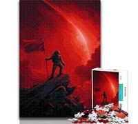 Puzzle 1000 pièces Astronaute de l'espace Puzzles Adultes 1000 pièces Difficile, intéressant Réduction du Stress Interaction Parent-Enfant 50x75cm