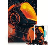 Puzzle 1000 pièces Astronaute en Casque Jeu d'articulation précis et Amusant,Stimulation Cognitive,détente,activité Artistique pour Anniversaire (50x75cm)