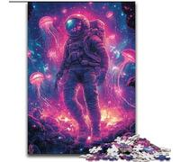 Puzzle 1000 pièces Astronaute et Méduse Puzzles pour Adultes 1000 pièces Défi et Divertissement, Activité familiale (Taille 26x38cm)