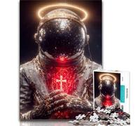 Puzzle 1000 pièces Astronaute Fantastique pour Adultes et Adolescents, Jouets Éducatifs, Jeux Anti-Stress, Décoration Murale 50x75cm