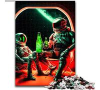 Puzzle 1000 pièces Astronaute Impossible Puzzles pour Adultes Taille 50x75cm Un Casse-tête Stimulant pour Les Adolescents, Une soirée de Jeux en Famille Amusante