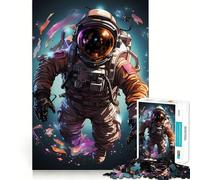Puzzle 1000 pièces Astronaute Nageur Découpe Lisse Jeu de réflexion Cadeau détente et Divertissement Pièce Artistique de Noël (38x52cm)