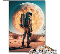 Puzzle 1000 pièces Astronaute sur Une Nouvelle planète Puzzles pour Adultes Taille 26x38cm Parfait pour Les Adolescents et Les collectionneurs, décoration intérieure idéale et Cadeau de Voyage