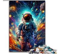 Puzzle 1000 pièces Astronautes artistiques, pour Les Adolescents, Les Couples et Les Amis pour Les Anniversaires et Noël (Taille : 26x38cm)