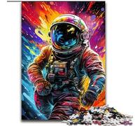 Puzzle 1000 pièces Astronautes colorés en Bois, idéal pour Les Adolescents et Les Ados, idéal pour Les Anniversaires et Les fêtes(50x75cm)