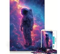 Puzzle 1000 pièces Astronautes Rêves Espace Jeu de Découpage Sans Couture Jouet Créatif Jeu de Loisirs Noël Art Loisirs (38 x 26 cm)