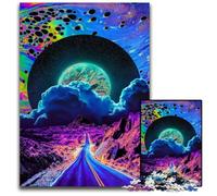 Puzzle 1000 pièces Au-delà de l'horizon pour Adultes, Casse-tête Stimulant pour Adolescents, soirée de Jeux en Famille Amusante 26x38cm/10,23x14,96 Pouces