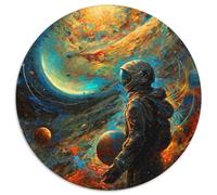 Puzzle 1000 pièces Au-delà de l'horizon Puzzle Rond 1000 pièces Idéal pour s'amuser en Famille, Jouer en Groupe ou pour Un Anniversaire 1000 pièces (67,5x67,5cm)