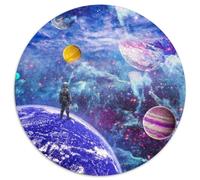 Puzzle 1000 pièces Au-delà de Notre Monde, Puzzle Rond 1000 pièces, Casse-tête Stimulant pour Adolescents, Jeu interactif Familial 1000 pièces (67,5x67,5cm)
