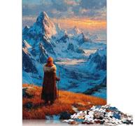 Puzzle 1000 pièces Au Sommet - Là où Le Silence Touche Le Ciel, Cadeaux de Noël, Jeu éducatif en Papier, Jouet de défi, 38 x 26 cm/1000 pièces