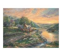 Puzzle 1000 pièces : Aube à Emerald Valley - Thomas Kinkade G