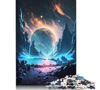 Puzzle 1000 pièces : Aube, Symphonie Cosmique, pour Adultes, difficulté : Jouets éducatifs, Jeux, décoration familiale (75 x 50 cm)