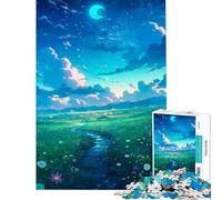 Puzzle 1000 pièces Aurora Nocturne Défi intellectuel Jeu addictif et interactif Cadeau d'anniversaire Cadeau de Père Noël Secret (Dimensions 38x52cm)