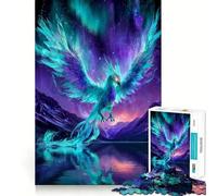 Puzzle 1000 pièces Aurora Seraphim Phoenix,œuvre d'art Parfaitement ajustée,Jeu Intelligent et divertissant, pour Un Anniversaire (38x52cm)