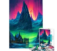 Puzzle 1000 pièces Aurora Shadow Jeu Amusant et Stimulant pour Le Cerveau et l'intelligence pour Femmes et Hommes (50x75cm)