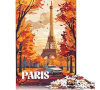 Puzzle 1000 pièces Automne à Paris pour Adultes et Adolescents (à partir de 12 ans), 1000 Pièces (75x50cm)