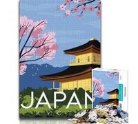 Puzzle 1000 pièces avec Affiche de Voyage dans Le Monde pour Adultes et Adolescents,pour Passer Un Bon Moment en Famille Chaque pièce est Unique Jeu Amusant et Stimulant pour Toute la Famille 38x26cm