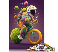 Puzzle 1000 pièces avec astronautes pour adultes, cadeau d'Halloween, puzzles pour adultes, décorations et cadeaux uniques pour la maison, 1000 pièces (75 x 50 cm)