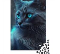 Puzzle 1000 pièces avec chaton en vedette pour adultes, puzzle pour adultes, cadeau d'Halloween à partir de 14 ans, 1000 pièces (38 x 26 cm)