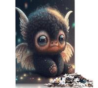 Puzzle 1000 pièces avec de jolis monstres pour adultes et adolescents, puzzle en bois, jeu éducatif, défi, jouet, cadeaux d'anniversaire, 1000 pièces (75 x 50 cm)
