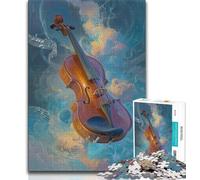 Puzzle 1000 pièces avec Peinture à l'huile pour Guitare, pour Adultes et Adolescents, Jouets éducatifs, Jeux familiaux, Cadeaux d'anniversaire Uniques (50x75cm)