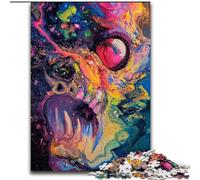 Puzzle 1000 pièces avec peintures à l'huile colorées pour Adultes et Adolescents, Cadeau Amusant pour Passer des Vacances relaxantes et relaxantes (50x75cm)