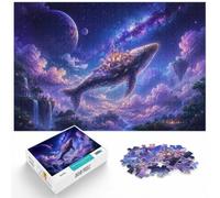 Puzzle 1000 Pièces avec Whale Carrying A Magical Kingdom, 1000pcs (52x38cm)