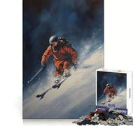 Puzzle 1000 pièces Aventure Alpine pour Adultes pour se détendre, réfléchir et s'entraîner Bords Facilement définis Cadeau Joyeux (50x75cm)