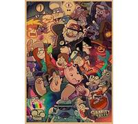 Puzzle 1000 pièces, Aventure et Comédie, Puzzles pour Adultes, Enfants, Jeux de Loisirs, Puzzles, Gravity Falls, 38 x 26 cm