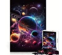 Puzzle 1000 pièces Aventure intergalactique pour Adolescents Un Casse-tête Amusant et Silencieux, aux Bords Lisses, idéal comme Cadeau d'anniversaire (38x52cm)