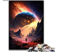 Puzzle 1000 pièces Aventure interstellaire en Bois, Un pour s'amuser en Famille. 50x75cm. Décoration Artistique. Jouet Intelligent pour Jeux d'intérieur en Famille.