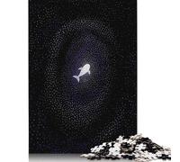 Puzzle 1000 pièces Baleine Solitaire dans Le Cosmos, pour Adultes et Puzzles en Papier, Jeux éducatifs pour Enfants 38 x 26 cm/1000 pièces