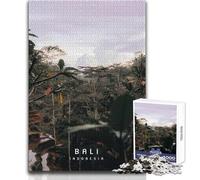 Puzzle 1000 pièces Bali pour Adolescents,Jeu Stimulant d'analyse et de logique, pour Un Père Noël Secret,Format 50x75cm