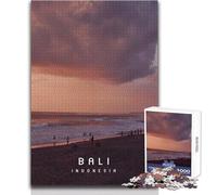 Puzzle 1000 pièces Bali pour Adolescents,Jeu Stimulant d'analyse et de logique, pour Un Père Noël Secret,Format 50x75cm