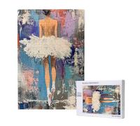 Puzzle 1000 Pieces Ballet Grand Puzzle Classiques en Bois pour Adultes, Jeux Amusants/Colorés/Impossible/Difficiles, Cadeau d'anniversaire de Festivals pour la Famille Amis Cadeaux, Femme M-1705