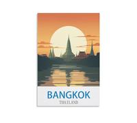 Puzzle 1000 pièces, Bangkok, Thaïlande. Puzzle 1000 pièces pour Adolescents et Enfants, Jeu de réflexion Stimulant, 38 x 52 cm.