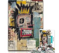 Puzzle 1000 pièces Basquiat in The Style pour Adultes, Jeu Familial Anti-Stress, défi Difficile, Collection d'artistes, Beaux-Arts (38x26cm)