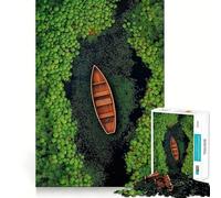 Puzzle 1000 pièces Bateau en Bois, Assemblage Parfait, Jeu Artistique et intellectuel, Cadeau d'anniversaire Amusant (50x75cm)