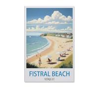 Puzzle 1000 Pièces，Beach Newquay Poster de Voyage Vintage，Bois Puzzles Dagogique Jeu Enfant 1000 Pieces 1000 Piece（75x50cm）-E68