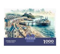 Puzzle 1000 Pièces Beachfront Property for Sale in Wales pour Adolescents - Jeu De Réflexion - Cadeaux pour Femmes - Idées Cadeaux Uniques pour Un Anniversaire Ou Noël 70x50cm/1000pcs